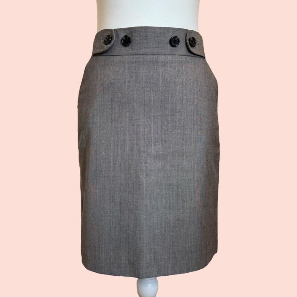 Banana Republic Gray Pencil Skirt